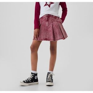 Gap x American Girl Kids Red Denim Skirt (size 14)